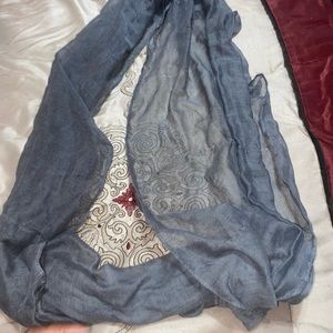 Solid Color Silk Blend Lightweight Accent Scarf